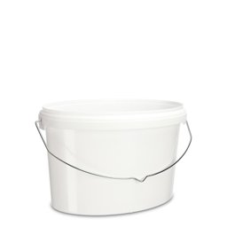 Zeige Details für Ovaleimer PP 5,5 L, weiß (oval) mit Metallbügel Bild von Ovaleimer PP 5,5 L, weiß (oval) mit Metallbügel