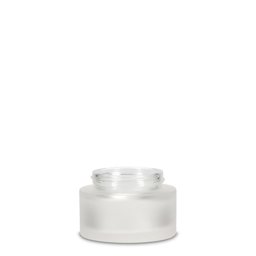 Zeige Details für Glastiegel 50 ml – klares, mattiertes Glas, rund mit GL 61-Gewinde Bild von Glastiegel 50 ml – klares, mattiertes Glas, rund mit GL 61-Gewinde