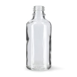 Zeige Details für Runde Tropfflasche 50 ml, Klarglas, Gewinde GL18 Bild von Runde Tropfflasche 50 ml, Klarglas, Gewinde GL18