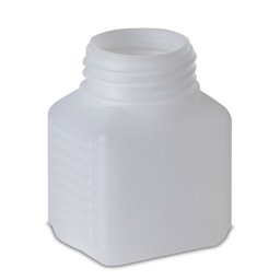 Zeige Details für 100 ml HDPE-Vierkantflasche natur mit ND40-Gewinde (rechteckig) Bild von 100 ml HDPE-Vierkantflasche natur mit ND40-Gewinde (rechteckig)