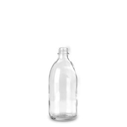Zeige Details für Enghalsflasche Glas, klar, 250 ml, rund, Gewinde GL 22 Bild von Enghalsflasche Glas, klar, 250 ml, rund, Gewinde GL 22