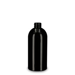 Zeige Details für Boston Round Rundflasche 500 ml, PET schwarz, Gewinde 28/410 Bild von Boston Round Rundflasche 500 ml, PET schwarz, Gewinde 28/410