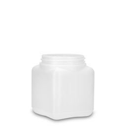 Zeige Details für 500 ml eckige HDPE-Weithalsdose natur, Gewinde ND 80 Bild von 500 ml eckige HDPE-Weithalsdose natur, Gewinde ND 80