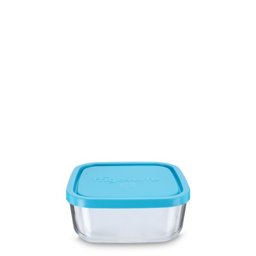Zeige Details für Eckige Klarglas-Frischhaltedose 1000 ml mit blauem Deckel Bild von Eckige Klarglas-Frischhaltedose 1000 ml mit blauem Deckel