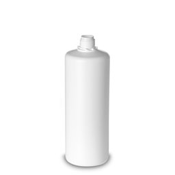Zeige Details für 1 L HDPE Rundflasche, weiß, Gewinde OV28, zylindrisch Bild von 1 L HDPE Rundflasche, weiß, Gewinde OV28, zylindrisch