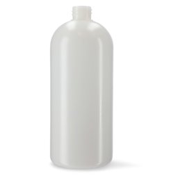 Zeige Details für 1.000 ml Rundflasche aus rHDPE, natur — Gewinde 28/410, Rundschulter Bild von 1.000 ml Rundflasche aus rHDPE, natur — Gewinde 28/410, Rundschulter