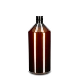 Zeige Details für Rundflasche 1 L aus 100% rPET, braun, Gewinde PP 28 Bild von Rundflasche 1 L aus 100% rPET, braun, Gewinde PP 28