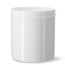 Zeige Details für Schraubdose 1 L, rund, PP weiß mit ND 110 Gewinde Bild von Schraubdose 1 L, rund, PP weiß mit ND 110 Gewinde