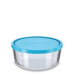 Zeige Details für Runde Glas-Frischhaltedose 1.250 ml mit blauem LDPE-Deckel (Prellverschluss) Bild von Runde Glas-Frischhaltedose 1.250 ml mit blauem LDPE-Deckel (Prellverschluss)