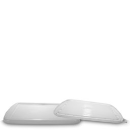 Zeige Details für Deckel für Transportwanne 17 L – PP, weiß, eckig (Typ DVZ 1700 PP S) Bild von Deckel für Transportwanne 17 L – PP, weiß, eckig (Typ DVZ 1700 PP S)