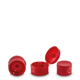 Zeige Details für Klappverschluss aus PP, rot, für ND28-Gewinde Bild von Klappverschluss aus PP, rot, für ND28-Gewinde