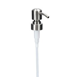 Zeige Details für Edelstahl-Lotionspumpe, silber, PP28 (28/400) mit hohem Pumpkopf Bild von Edelstahl-Lotionspumpe, silber, PP28 (28/400) mit hohem Pumpkopf