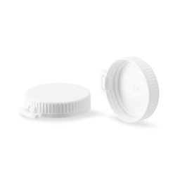 Zeige Details für Originalitäts-Stülpdeckel PE (weiß) für Dosen ND45 — 46×18 mm Bild von Originalitäts-Stülpdeckel PE (weiß) für Dosen ND45 — 46×18 mm