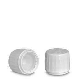 Zeige Details für Originalitätsverschluss HDPE weiß für PP28 – Drück-&-Dreh mit Spritzeinsatz Bild von Originalitätsverschluss HDPE weiß für PP28 – Drück-&-Dreh mit Spritzeinsatz