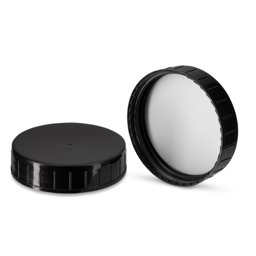 Zeige Details für Schraubverschluss HDPE schwarz RD70 mit EPE-Einlage Bild von Schraubverschluss HDPE schwarz RD70 mit EPE-Einlage