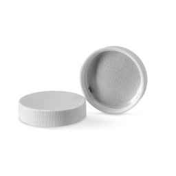 Zeige Details für Schraubverschluss PP weiß, Gewinde 38/400, geriffelt (Höhe 11,7 mm) Bild von Schraubverschluss PP weiß, Gewinde 38/400, geriffelt (Höhe 11,7 mm)