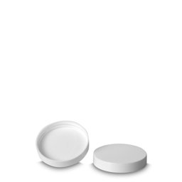 Zeige Details für PP-Schraubdeckel weiß, passend für Weithals 55 (ND 55) Bild von PP-Schraubdeckel weiß, passend für Weithals 55 (ND 55)