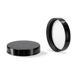 Zeige Details für PP-Schraubkappe schwarz mit Schaumeinlage, Gewinde ND80 für 750/1000 ml Quadratdosen Bild von PP-Schraubkappe schwarz mit Schaumeinlage, Gewinde ND80 für 750/1000 ml Quadratdosen