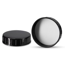 Zeige Details für HDPE-Schraubverschluss ND 64, schwarz (CS 64 mit PE‑Schaumeinlage) Bild von HDPE-Schraubverschluss ND 64, schwarz (CS 64 mit PE‑Schaumeinlage)