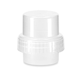 Zeige Details für Schraubverschluss mit integriertem Messbecher, PP natur, ND42, 40ml Bild von Schraubverschluss mit integriertem Messbecher, PP natur, ND42, 40ml