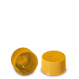 Zeige Details für Schraubkappe PP in Gelb, RD 25 (ND25) – leichte Verschlusskappe Bild von Schraubkappe PP in Gelb, RD 25 (ND25) – leichte Verschlusskappe