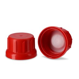 Zeige Details für PP-Schraubkappe rot für GL 45 (Höhe 37.4 mm) Bild von PP-Schraubkappe rot für GL 45 (Höhe 37.4 mm)