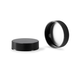 Zeige Details für Schraubverschluss 38/400 aus PP, schwarz mit FS5-8 Liner Bild von Schraubverschluss 38/400 aus PP, schwarz mit FS5-8 Liner