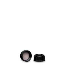 Zeige Details für PP-Schraubverschluss, schwarz, GL 25 mit PTFE-Einlage (1,8 mm) Bild von PP-Schraubverschluss, schwarz, GL 25 mit PTFE-Einlage (1,8 mm)