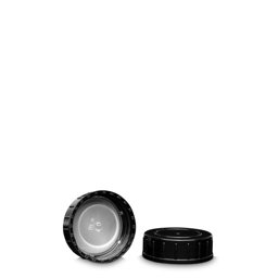 Zeige Details für PP Schraubverschluss schwarz für GL 40 mit LDPE-Konus-Einlage Bild von PP Schraubverschluss schwarz für GL 40 mit LDPE-Konus-Einlage