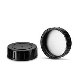 Zeige Details für Schwarzer PP-Schraubverschluss für GL 40 mit Schaumeinlage Bild von Schwarzer PP-Schraubverschluss für GL 40 mit Schaumeinlage