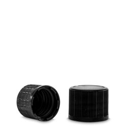 Zeige Details für Schraubverschluss aus PP, schwarz – passend für Gewinde 18 (RD 18) Bild von Schraubverschluss aus PP, schwarz – passend für Gewinde 18 (RD 18)
