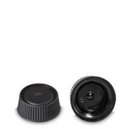 Zeige Details für Schraubverschluss aus PP, schwarz – RD 28 (H 14 mm) Bild von Schraubverschluss aus PP, schwarz – RD 28 (H 14 mm)