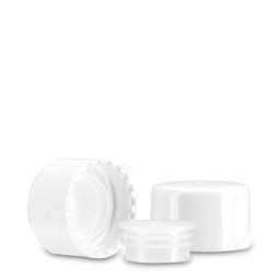 Zeige Details für Weißer PP-Schraubverschluss 24/410 mit LDPE-Spritzeinsatz (2,5 mm) Bild von Weißer PP-Schraubverschluss 24/410 mit LDPE-Spritzeinsatz (2,5 mm)