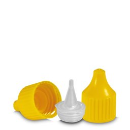 Zeige Details für Sprühverschluss gelb (PP) für Gewinde RD 18 – Enteiser-Spitze Bild von Sprühverschluss gelb (PP) für Gewinde RD 18 – Enteiser-Spitze