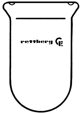 Bild von Reaktionsgefäß, zylindrisch, 2000ml, Flansch DN 150, Boden rund