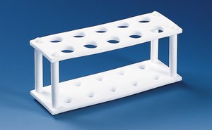 Bild von Reagenzglasgestell, PTFE, f, 4 Gläser, 30mm Ø