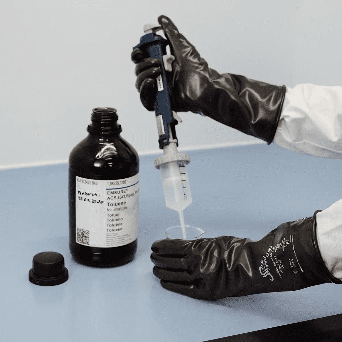 Bild von Chemikalienschutzhandschuh Butyl/Viton – Premium Mehrwegschutz