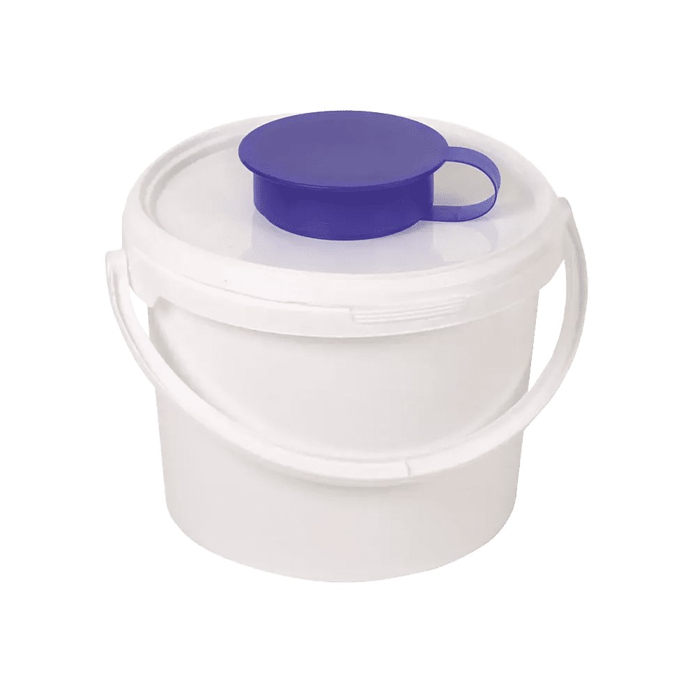 Bild von Deckel für Spendereimer 3,4 l, weiß, blau