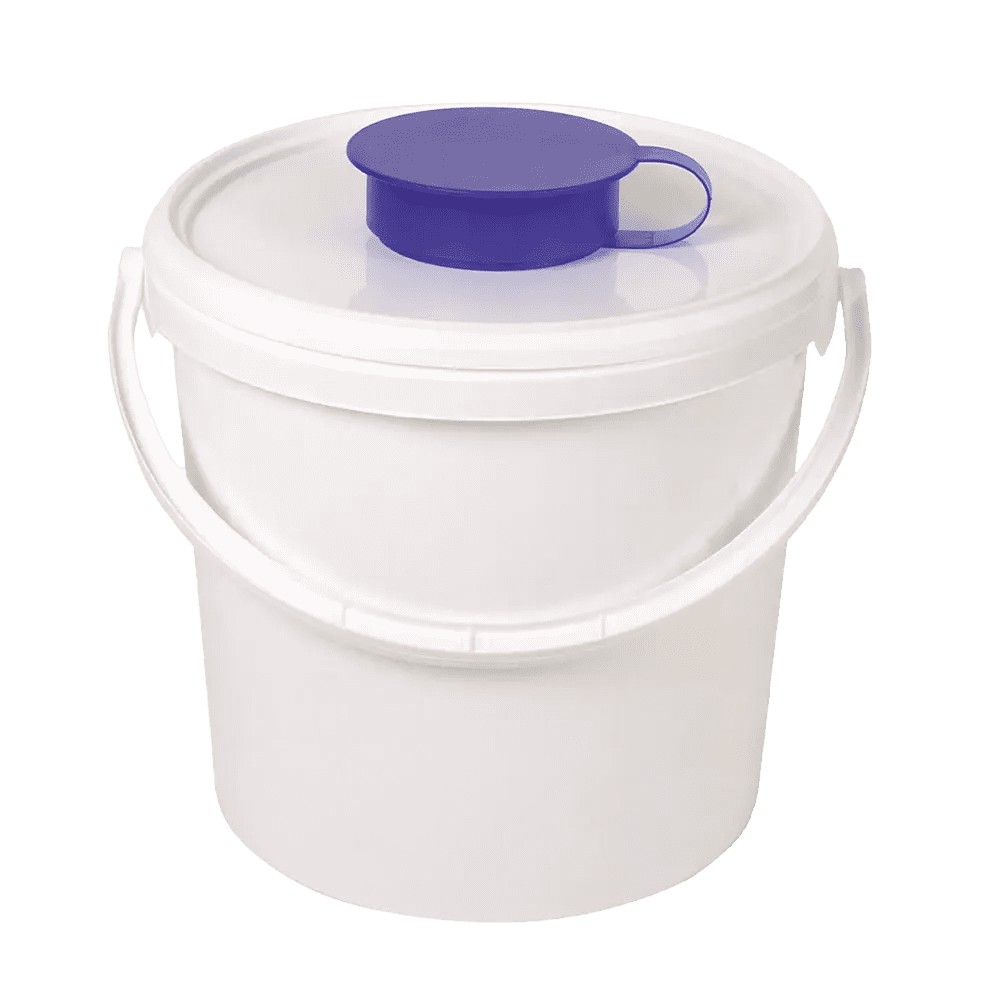Bild von Deckel für Spendereimer 6,2 l, weiß, blau