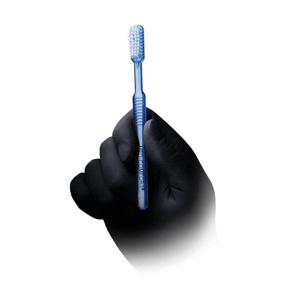 Bild von Dental PS Einmalzahnbürste ohne Zahnpasta, Farbe blau, 15 x 2,6 cm, Med-Comfort