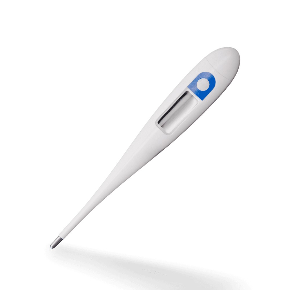 Bild von Digital Fieberthermometer, Farbe weiß, blau, 129 x 22 x 14 mm, Med-Comfort