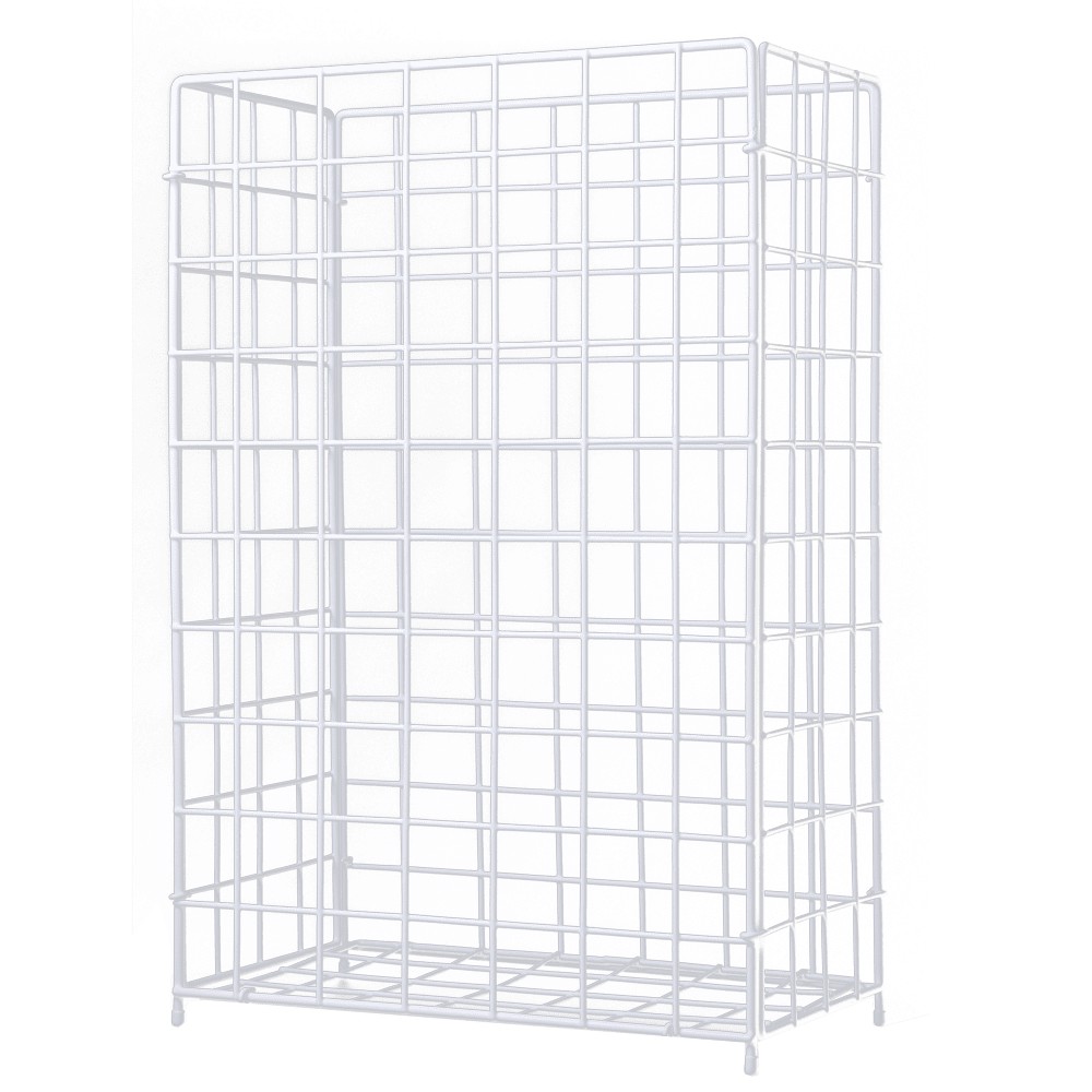 Bild von Draht, PVC Sammelkorb, weiß, 400 x 250 x 620 mm, 62 l