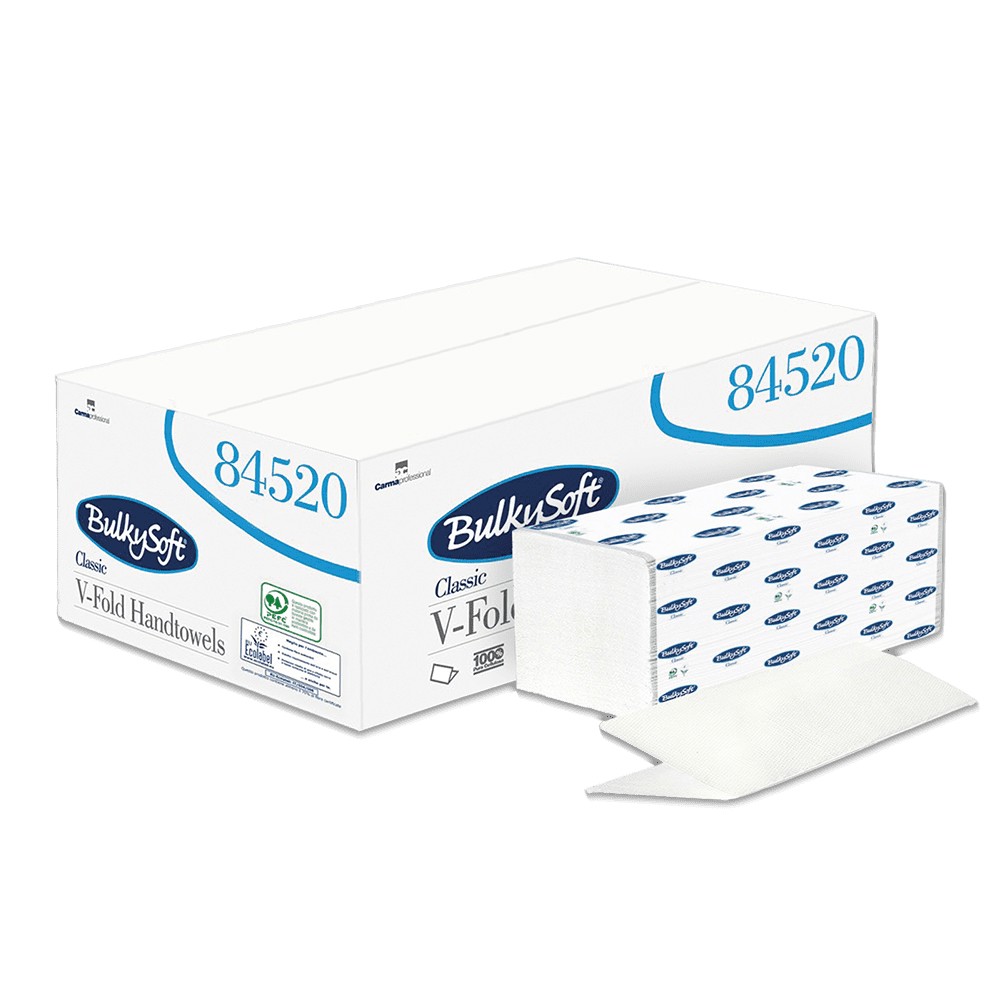 Bild von Falthandtücher, Farbe weiß, BulkySoft Premium