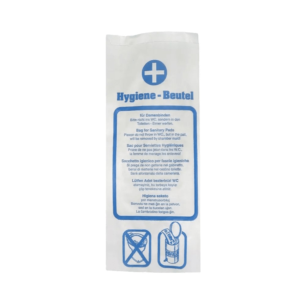 Bild von Hygienebeutel, weiß, 12 x 5 x 29 cm