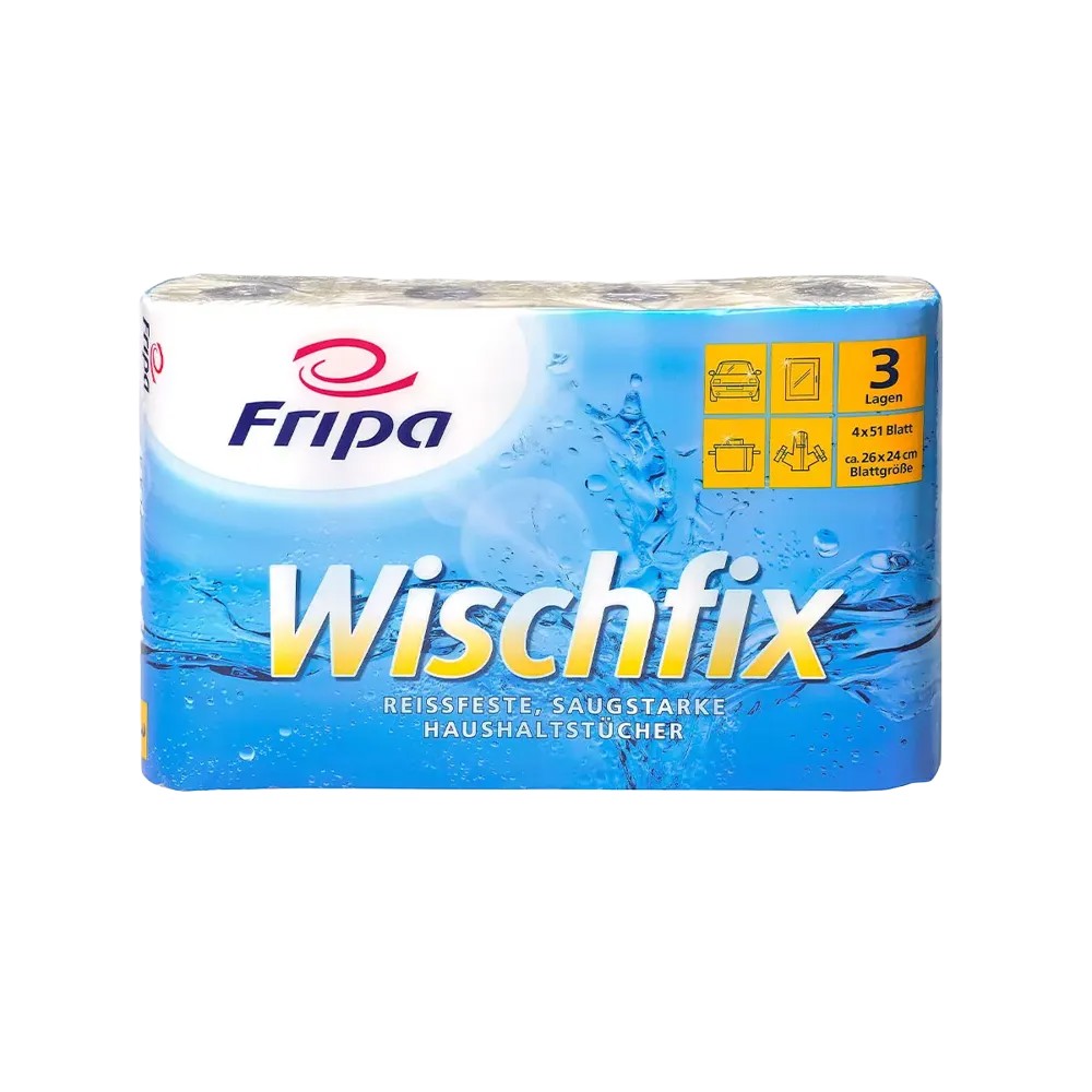 Bild von Küchenrollen, 3-lagig, weiß, wischfix