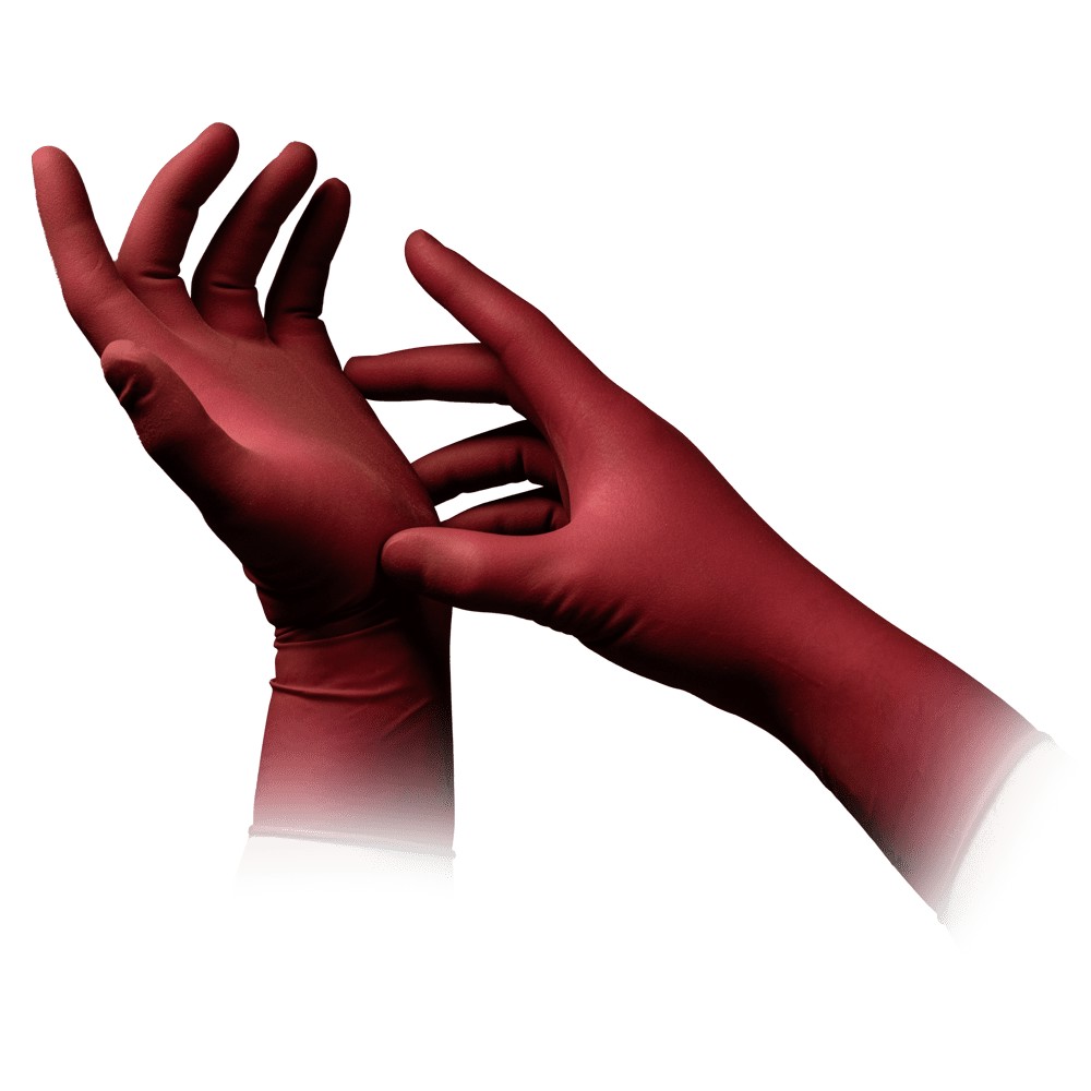 Bild von Puderfreie Latex-Einweghandschuhe – extra stark und volltexturiert