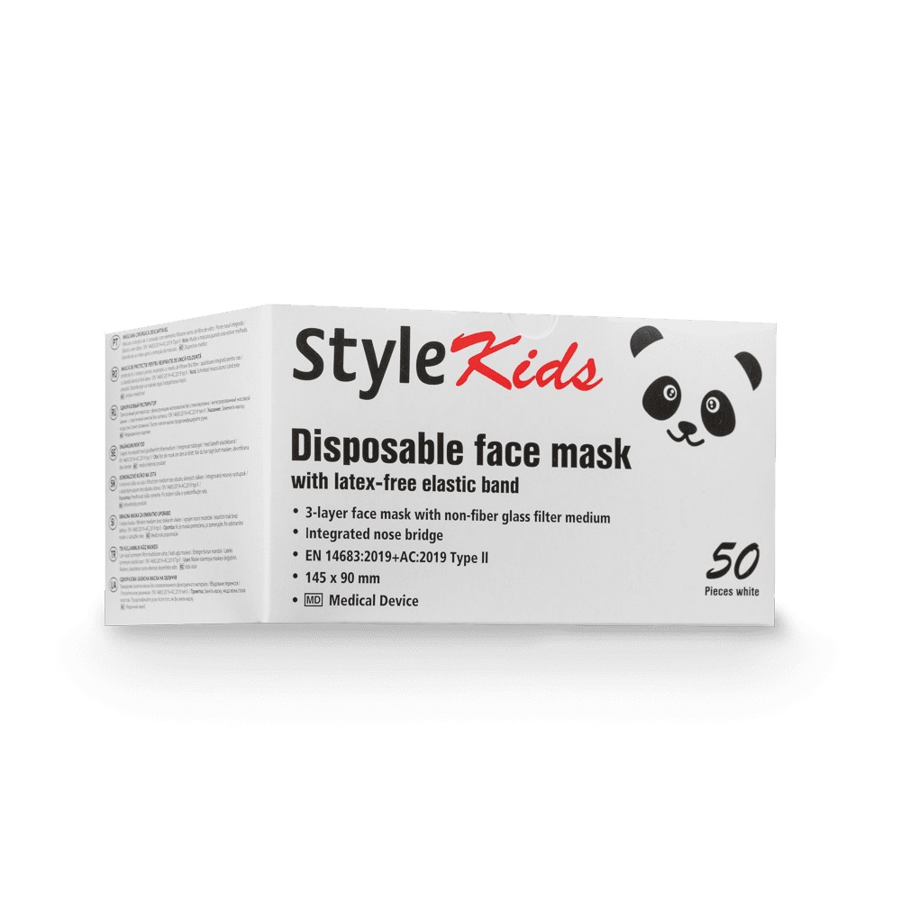 Bild von Medizinische Maske für Kinder, weiß, Style Kids