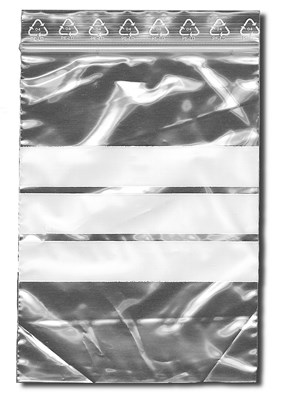 Bild von Druckverschlussbeutel, 100x150mm, weißes Stempelfeld, Pck à 100