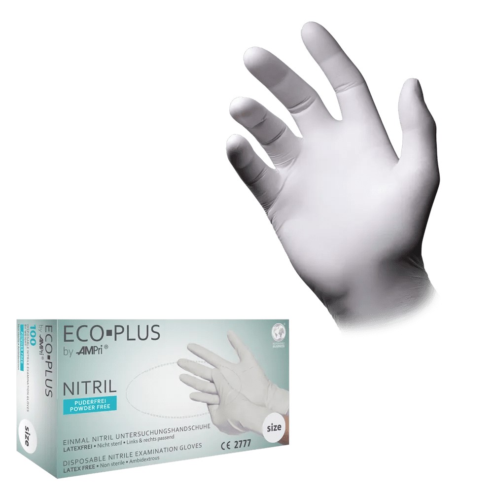 Bild von Puderfreie Nitrilhandschuhe – Eco‑Plus Classic