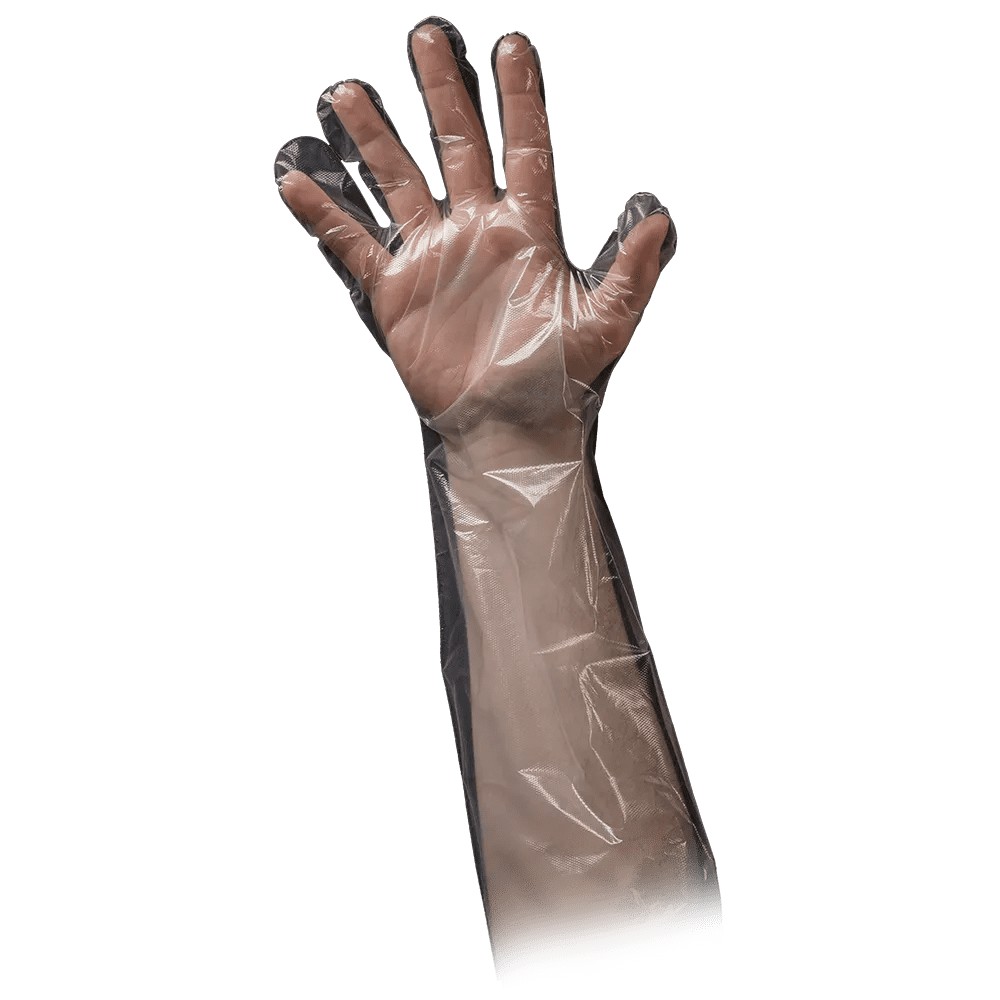 Bild von PE Handschuh, transparent, milchig, Größe unisize, gehämmert, Med-Comfort